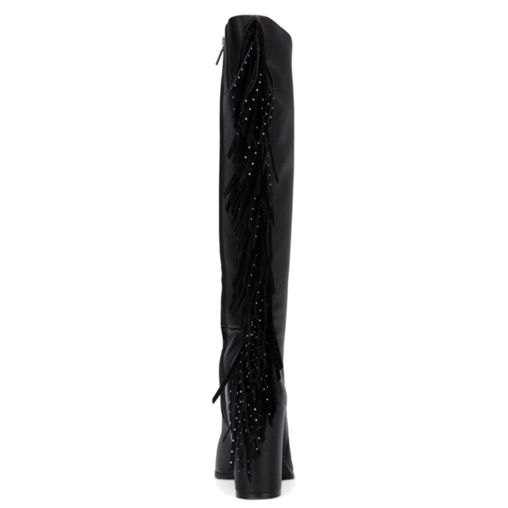 KENNETH COLE Justin Fringe Boot Studs Sz 6.5 - Picture 4 of 13